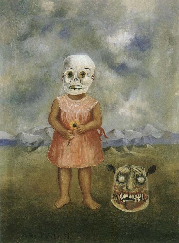 Frida Kahlo The girl masked with death